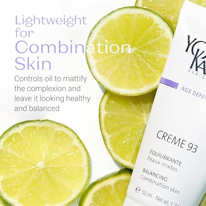 Yonka CREME 93 MATTIFYING MOISTURIZER (50ML) BALANCING FACIAL CREAM FOR COMBINATION SKIN, BALANCE OILY COMPLEXION WITH VITAMINS A,C AND E, PARABEN-FREE - Image 3